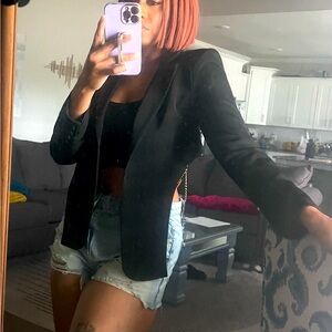 Akira Zodiac open back chain blazer